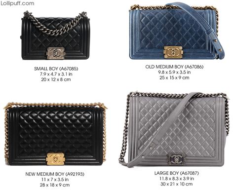 chanel boy cf|chanel bag size chart.